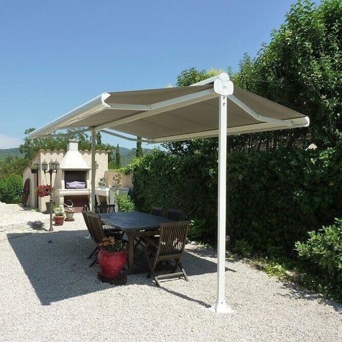 Tenda da sole a doppia pendenza - 265 - USINE-ONLINE - a cassonetto / autoportante / a motore