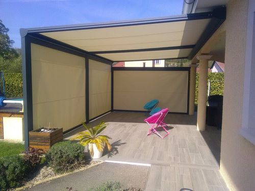 Tenda avvolgibile verticale a rullo - 105 - USINE-ONLINE - per veranda / per pergola / in tela