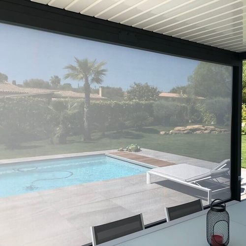 Tenda avvolgibile verticale a rullo - 115 - USINE-ONLINE - per veranda / per pergola / in tela