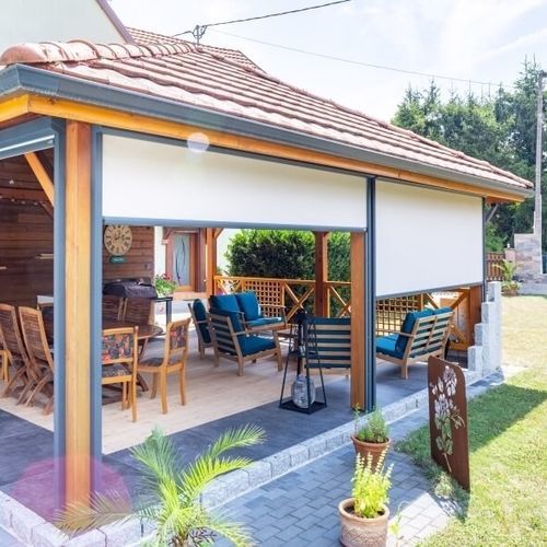 Tenda avvolgibile verticale a rullo - 105 - USINE-ONLINE - per veranda / per pergola / in tela