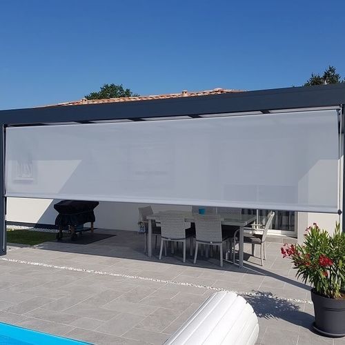 Tenda avvolgibile verticale a rullo - USINE-ONLINE - per veranda / per pergola / in tessuto acrilico