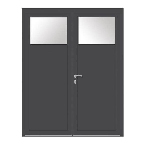 Porta di servizio - KAWNEER - USINE-ONLINE - in alluminio / battente / contemporanea