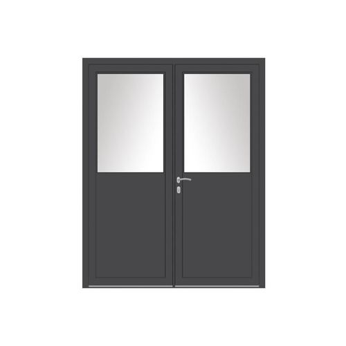 Porta di servizio - KAWNEER - USINE-ONLINE - in alluminio / battente / contemporanea