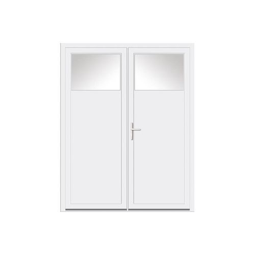 Porta di servizio - VEKA - USINE-ONLINE - in acciaio / in PVC / battente