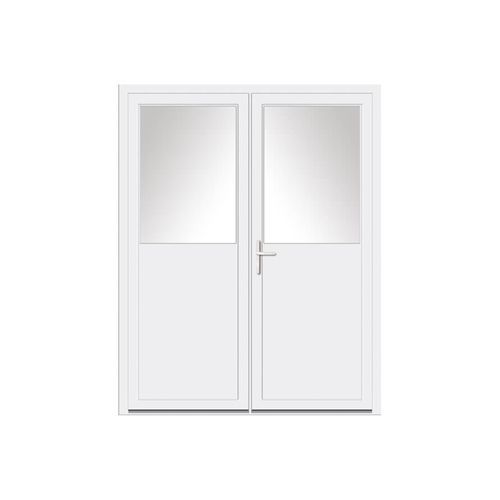 Porta di servizio - VEKA - USINE-ONLINE - in acciaio / in PVC / battente