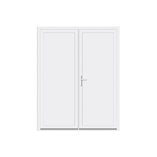 Porta di servizio - VEKA - USINE-ONLINE - in acciaio / in PVC / battente