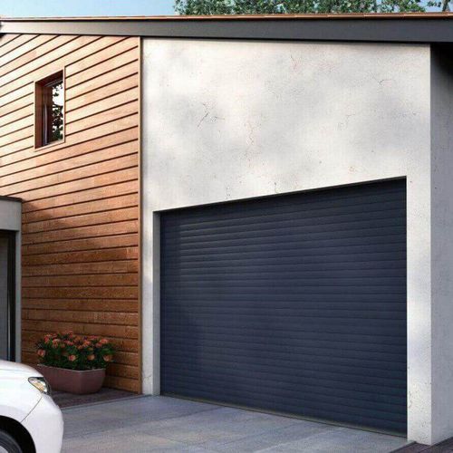 Porta da garage in alluminio termolaccato - Moteur CHERUBINI - USINE-ONLINE - a lamelle / avvolgibile / in schiuma di poliuretano