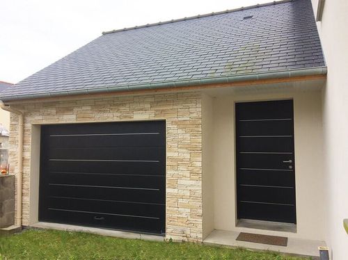Porta sezionale per garage - VILLA - USINE-ONLINE - in acciaio / in schiuma di poliuretano / manuale