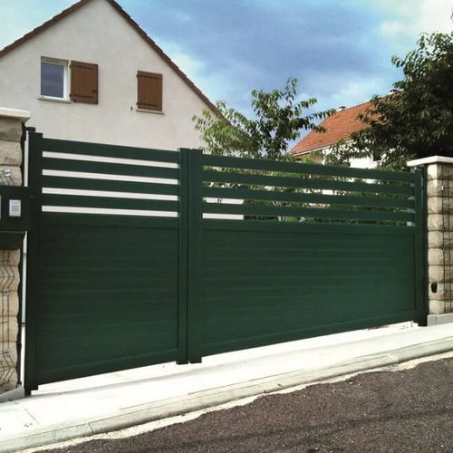 Cancello battente - Danielle  - USINE-ONLINE - in alluminio / a lamelle / a motore