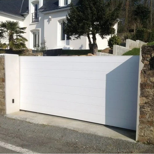Cancello scorrevole - Mont  - USINE-ONLINE - destro / sinistro / in PVC