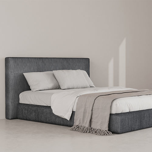 Testiera per letto matrimoniale - CUBE - Fine Furniture - contemporanea / in tessuto / grigia