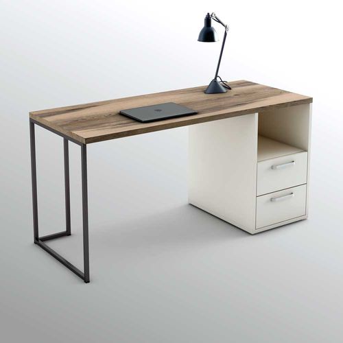 Scrivania da terra - ONE  - OLUT - contemporanea / in rovere / dritta