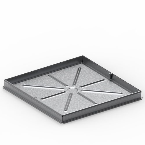 Chiusino in acciaio galvanizzato - TAMPA SERIE LIGEIRA DISCRETA - IFEC - Industria de Ferragens do Centro - A15 / B125