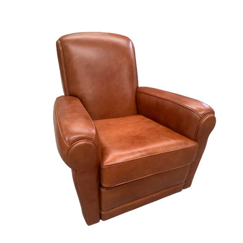 Poltrona club contemporanea - Jersey - L'Atelier du Club - in pelle / in abete / fatta a mano
