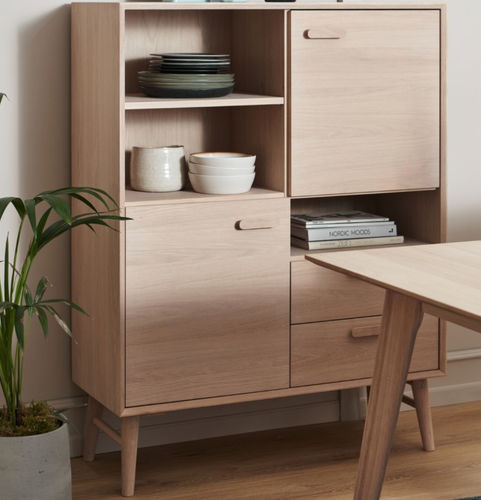 Credenza alta - PORTO  - Furnhouse Aps - contemporanea / in rovere / in MDF