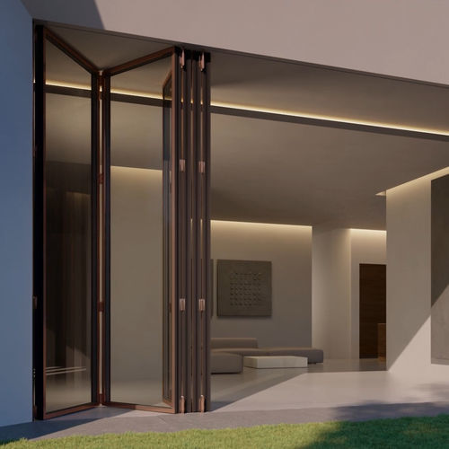 Sistema scorrevole a libro - Motion 6010 - MOTION FACADES - in alluminio / per terrazza / per uso residenziale