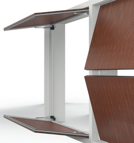 Frangisole con cerniera - Motion 10700 - MOTION FACADES - in alluminio / per facciata / a lamelle