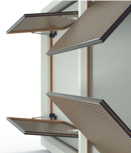 Frangisole a perno - Motion 10800 - MOTION FACADES - in alluminio / per facciata / verticale