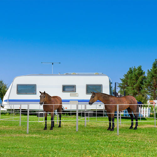 Recinzione a sbarre - FDF103001 - Fence Depot - per recinto di animali / in alluminio / rettangolare