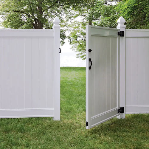Cancello battente - FDR204001 - Fence Depot - destro / in PVC / a pannello