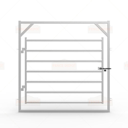 Cancello battente - FDF209001 - Fence Depot - destro / in acciaio galvanizzato / a sbarre