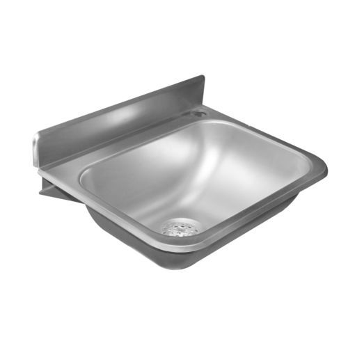 Lavabo a muro - Easy mini - LOGGERE - in acciaio inossidabile spazzolato / finitura opaca / rettangolare