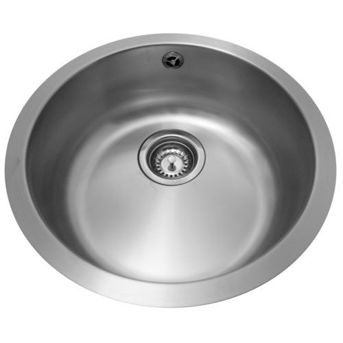 Lavabo da incasso - Clean - LOGGERE - in acciaio inossidabile spazzolato / lucido / rotondo