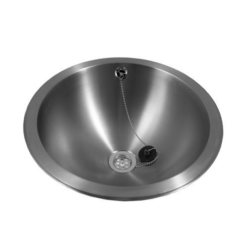 Lavabo da incasso - Bulles - LOGGERE - in acciaio inossidabile spazzolato / finitura opaca / rotondo