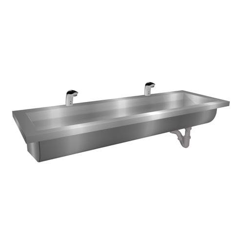 Lavandino sospeso - Easy IV : 424125 - LOGGERE - rettangolare / in acciaio inossidabile spazzolato