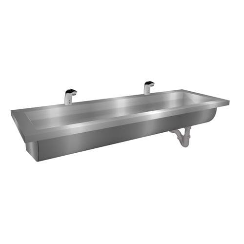 Lavandino sospeso - Easy IV : 424126 - LOGGERE - rettangolare / in acciaio inossidabile spazzolato