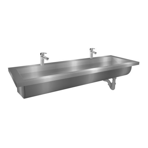 Lavandino sospeso - Easy IV : 424124 - LOGGERE - rettangolare / in acciaio inossidabile spazzolato