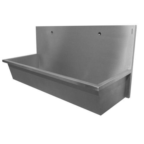 Lavandino sospeso - Easy Plus : 435100 - LOGGERE - rettangolare / in acciaio inossidabile spazzolato