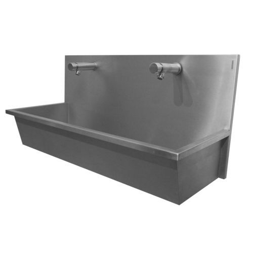 Lavandino sospeso - Easy Plus : 435101 - LOGGERE - rettangolare / in acciaio inossidabile spazzolato