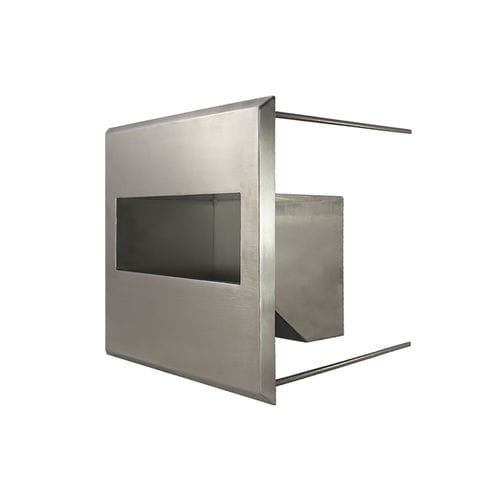Lavandino integrato - Robusto 10 - LOGGERE - rettangolare / in acciaio inossidabile spazzolato / antivandalismo