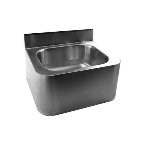 Lavabo a muro - Robusto 56 - LOGGERE - in acciaio inossidabile spazzolato / lucido / antivandalismo