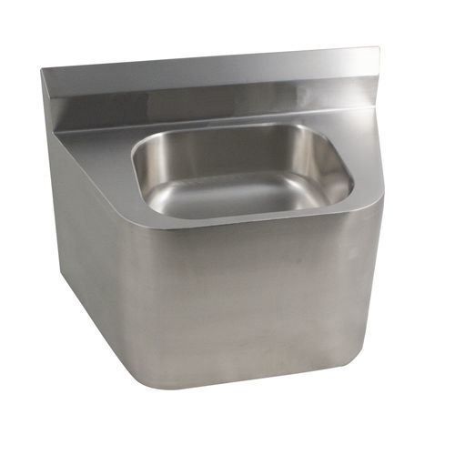 Lavabo a muro - Robusto 57 - LOGGERE - in acciaio inossidabile spazzolato / lucido / antivandalismo