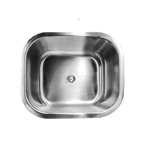 Lavabo da incasso - Robusto - LOGGERE - in acciaio inossidabile / antivandalismo / rettangolare