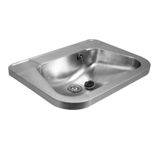 Lavabo a muro - Exclusiv I - LOGGERE - in acciaio inossidabile spazzolato / lucido / rettangolare