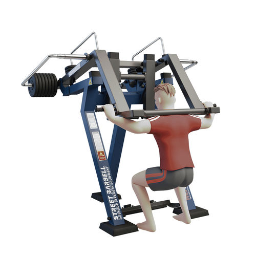Attrezzo per bodybuilding squat - MB 7.40  - Streetbarbell - da esterno / contract
