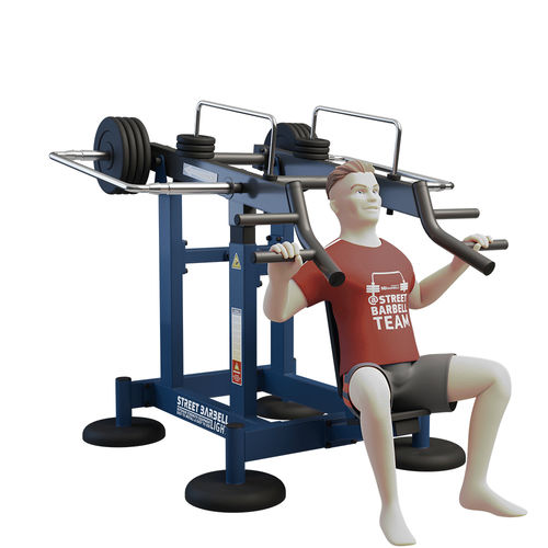 Attrezzo per bodybuilding pressa per spalle - MB 7.63  - Streetbarbell - da esterno / contract