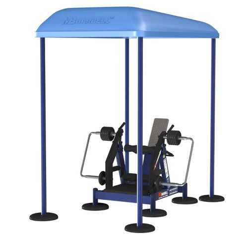 Attrezzo per bodybuilding estensione delle gambe - MB 7.76 SEATED  - Streetbarbell - da esterno / contract
