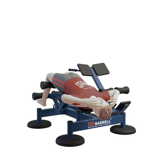 Attrezzo per bodybuilding crunch addominale - MB 7.62 AB BENCH & HYPEREXTENSION  - Streetbarbell - da esterno / contract