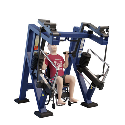 Attrezzo per bodybuilding pressa per spalle - MB 7.29.3 STREETBARBELL+  - Streetbarbell - da esterno / contract