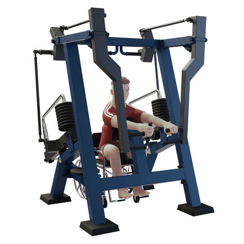 Attrezzo per bodybuilding pressa per spalle - MB 7.37.3 STREETBARBELL+ ROW  - Streetbarbell - estensione del dorso / di bicipite / da esterno