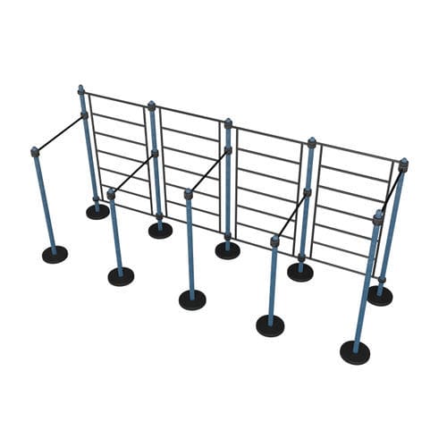 Bilanciere per sollevamento pesi da giardino - MB 7.60/4 WALL - Streetbarbell - per percorso vita / per spazio pubblico