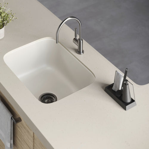 Pannello decorativo di rivestimento - Natural White - Durasein - per interni / in Solid Surface / colorato