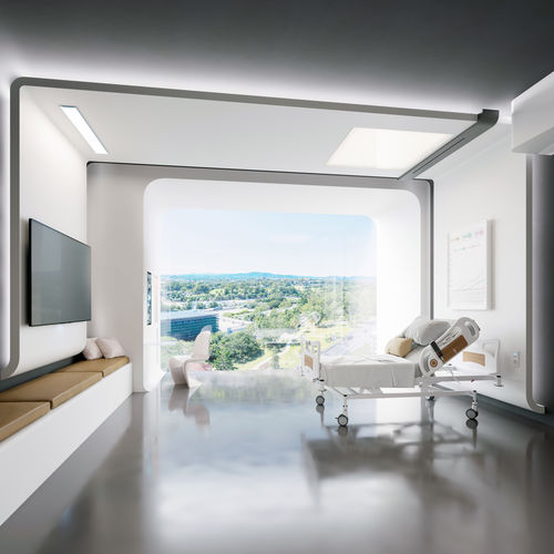 Pannello decorativo di rivestimento - Slanico White - Durasein - per interni / in Solid Surface / liscio