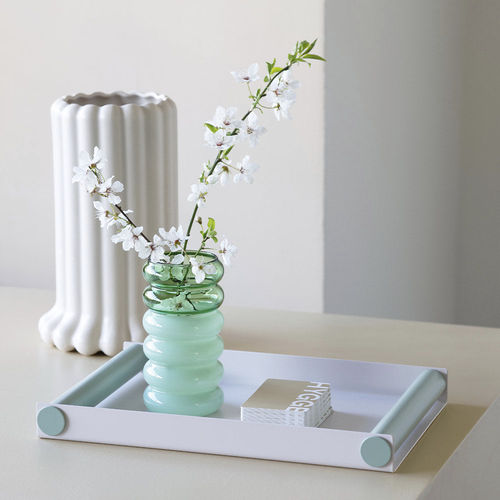 Vaso contemporaneo - Bubble - DESIGN LETTERS ApS - in vetro borosilicato / blu / verde