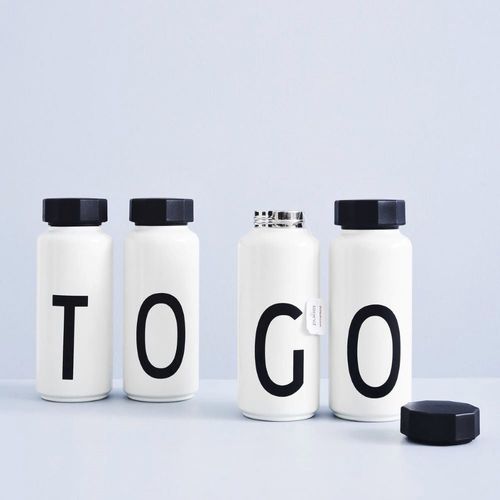 Bottiglia in acciaio inossidabile - Personal Insulated A-Z - DESIGN LETTERS ApS