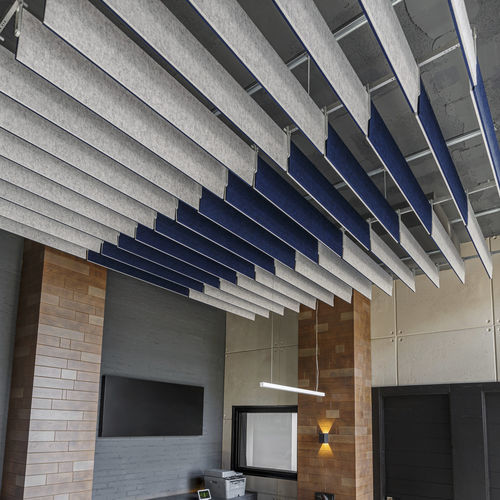 Baffle acustico in PET - FLAP - ECOcero - da soffitto / rettangolare / decorativo